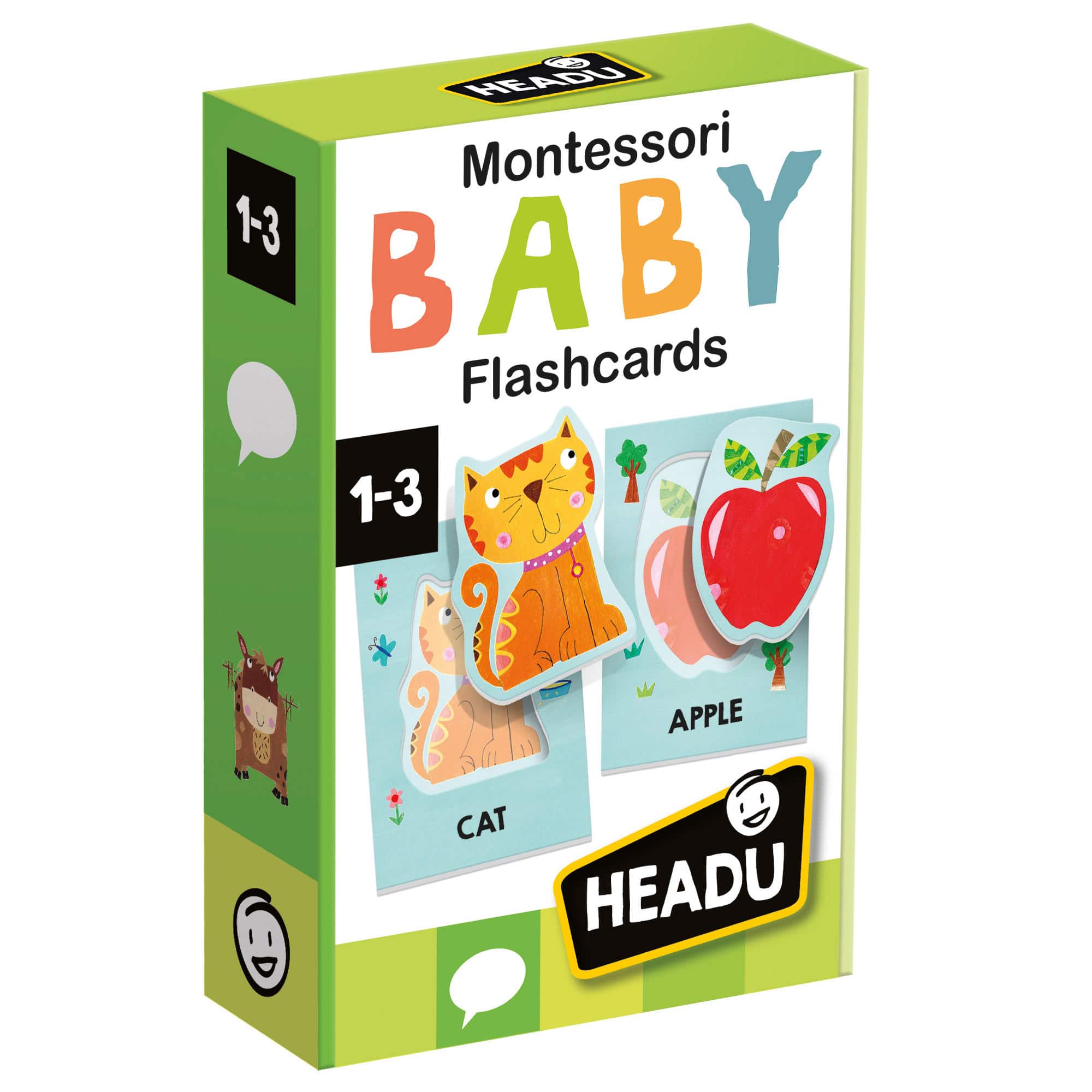 Headu Montessori Baby Flashcards Set